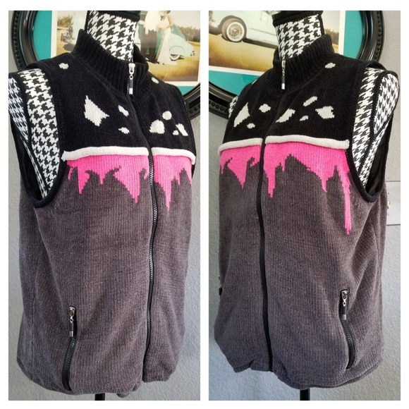 Awesome VTG Velour Vest - Picture 5 of 8